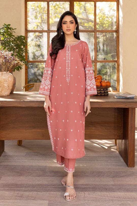 Coral Jasper - Best Selling - 2Pc Embroidered Dress