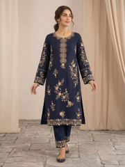 Limited stock-pinki 2Pc Embroidered Dress