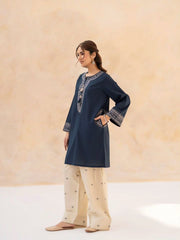 Midnight Bloom cotton 2-pc embroidered dress (Farshi shalwar)