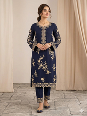 Limited stock-pinki 2Pc Embroidered Dress
