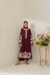 Restock order now-3PC Embroidered Dress